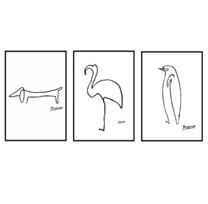 Box Frame Canvas Print - Flamingo