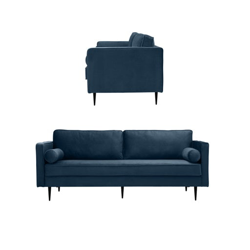 Velvet 3 Seater - Dark Blue