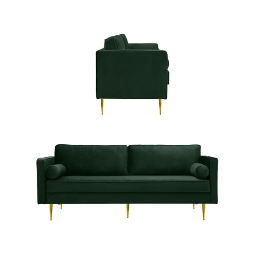 Velvet 3 Seater - Dark Green