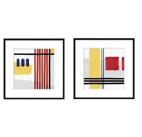 Framed Print - Multi Stripe A