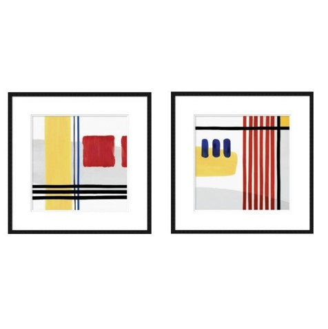 Framed Print - Multi Stripe B