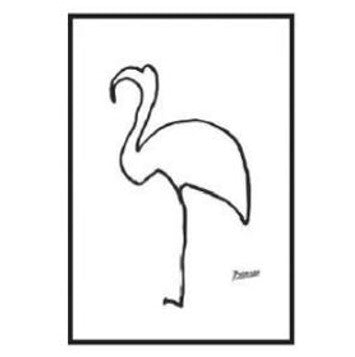 Box Frame Canvas Print - Flamingo